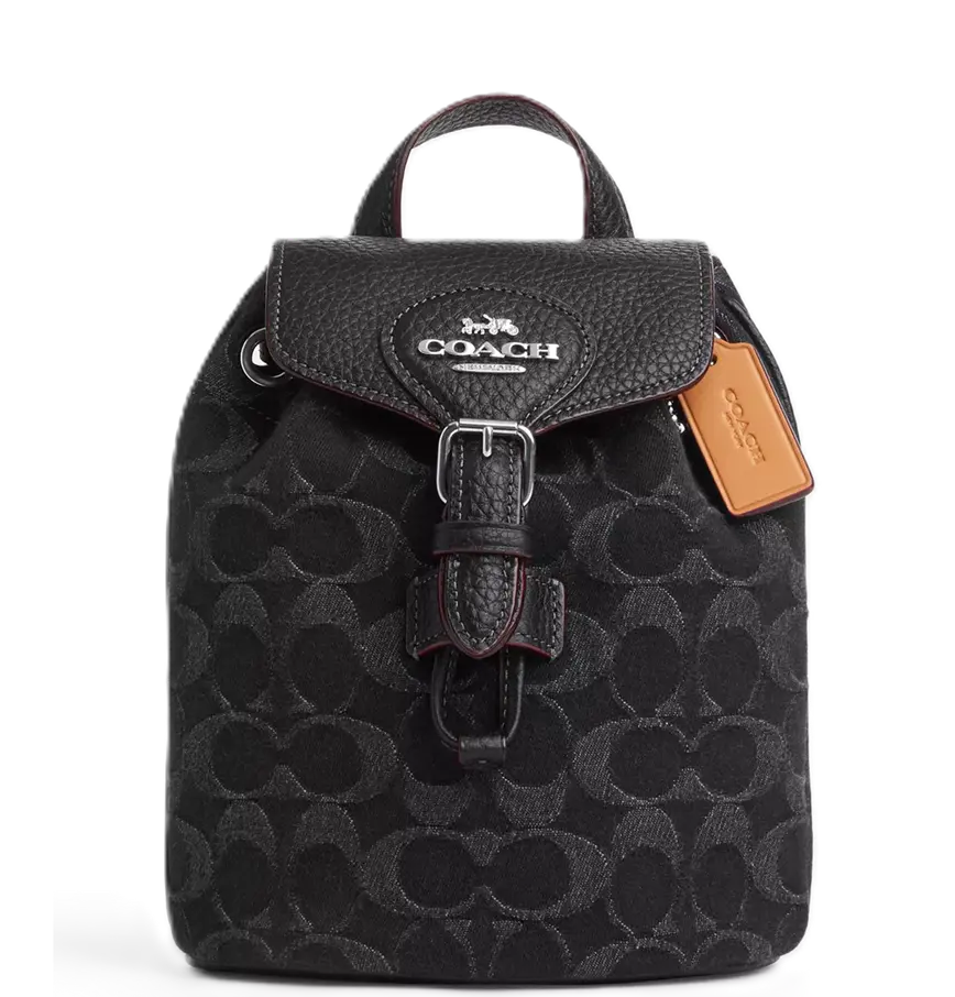 Balo Coach Amelia Convertible Denim 'Black' CP106-SVBK
