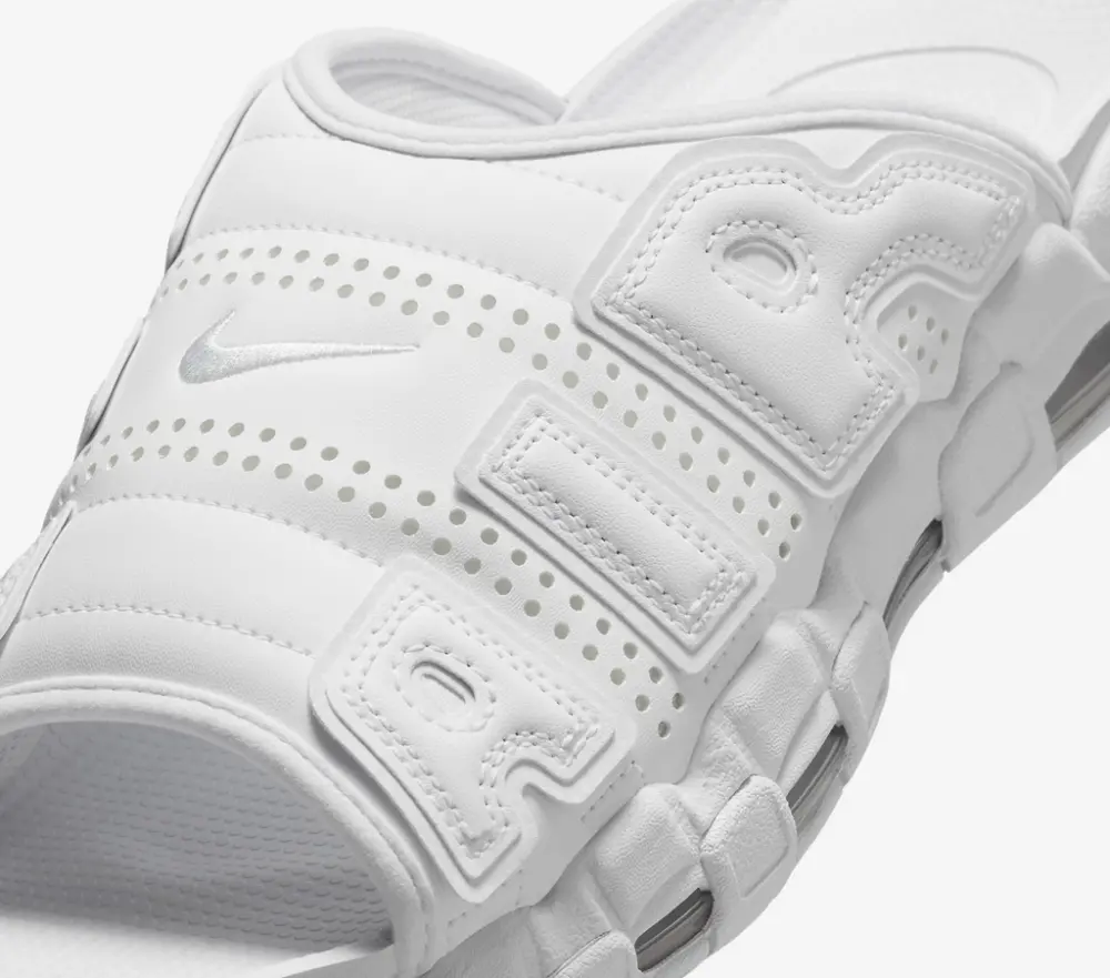 Alternative view of Dép Nike Air More Uptempo Slide 'Triple White' FD9884-101