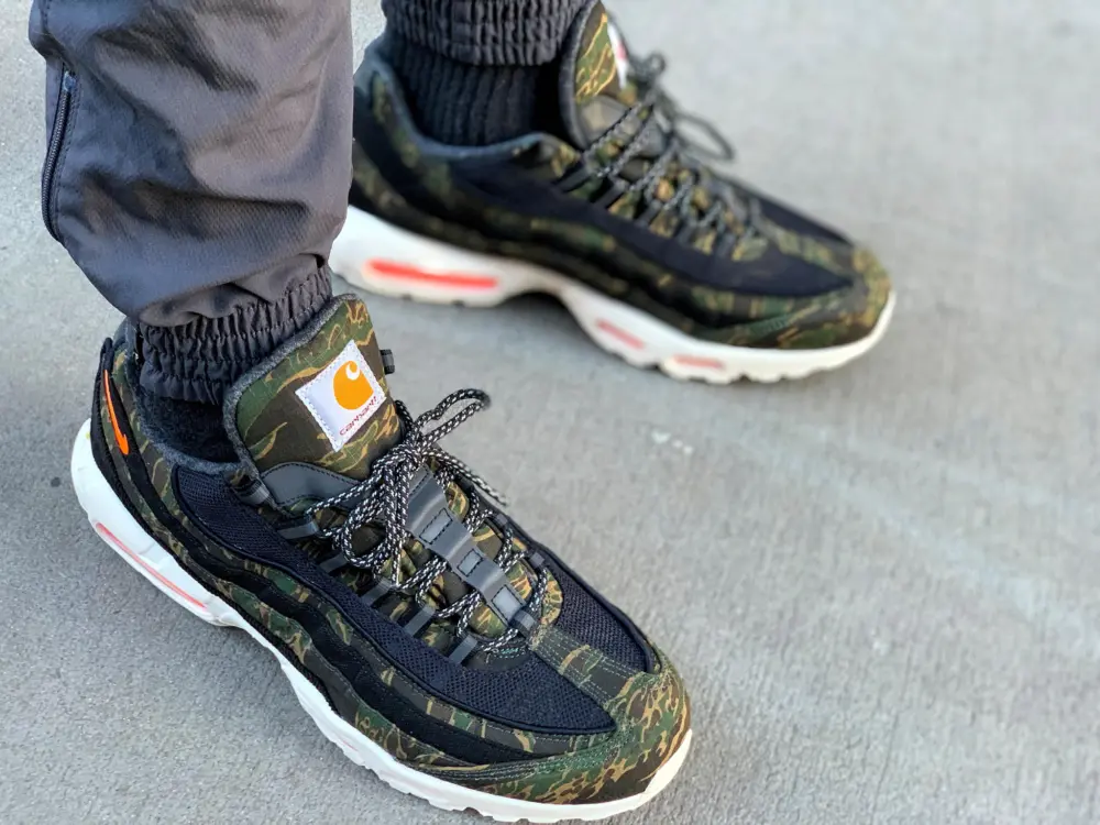 Giày Nike Carhartt WIP x Air Max 95 ‘Camo’ AV3866-001 - Ảnh 4