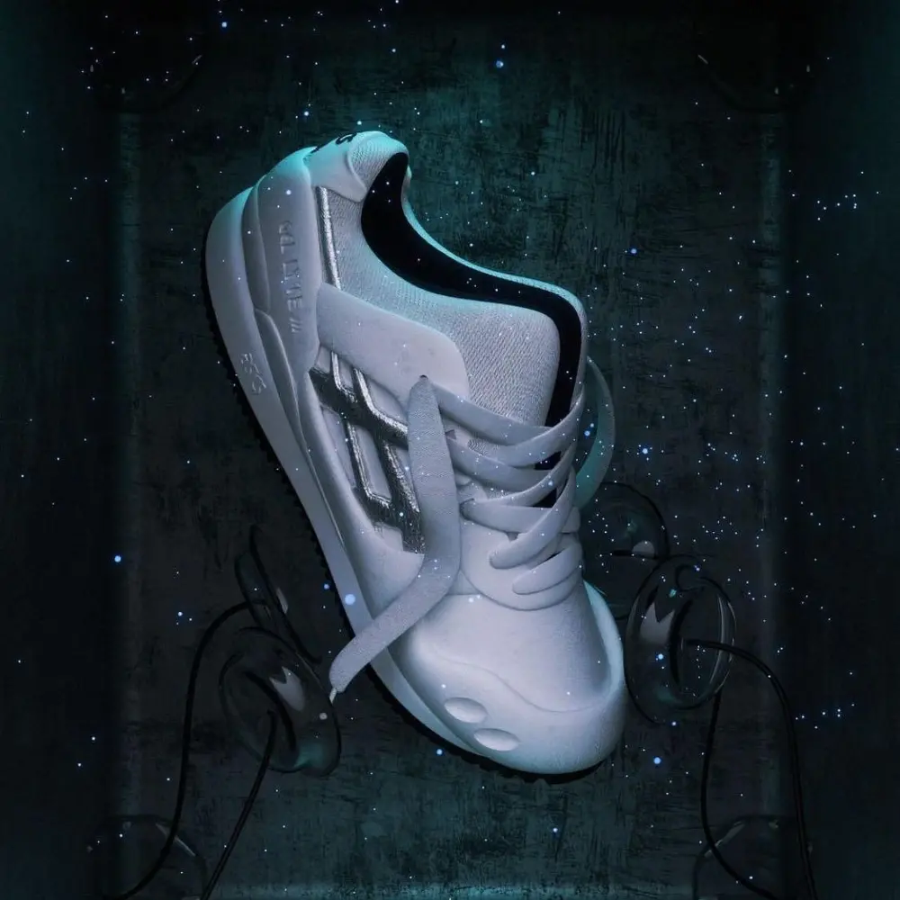 Alternative view of Giày Asics Gel-Lyte 3 x Beams ‘White Black’ 1203A521-100