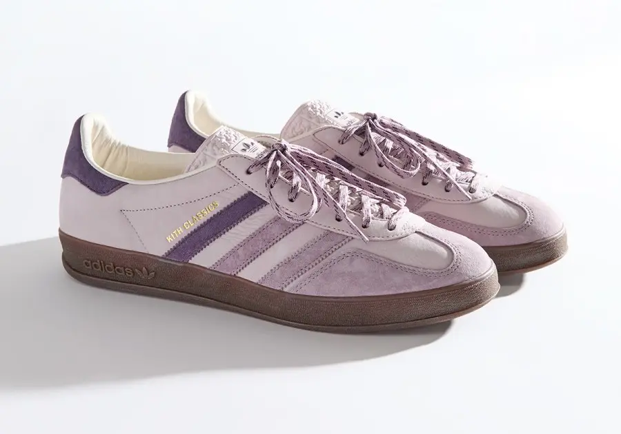 Alternative view of Giày Adidas x Kith Classics Gazelle 'Ash Purple' KC-AOGISP-PLG