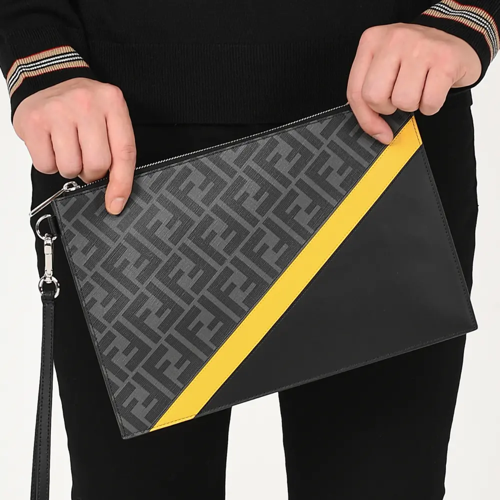 Túi Fendi Diagonal Flat ‘Black’ 7N0110-A9XS-F0R2A - Ảnh 3