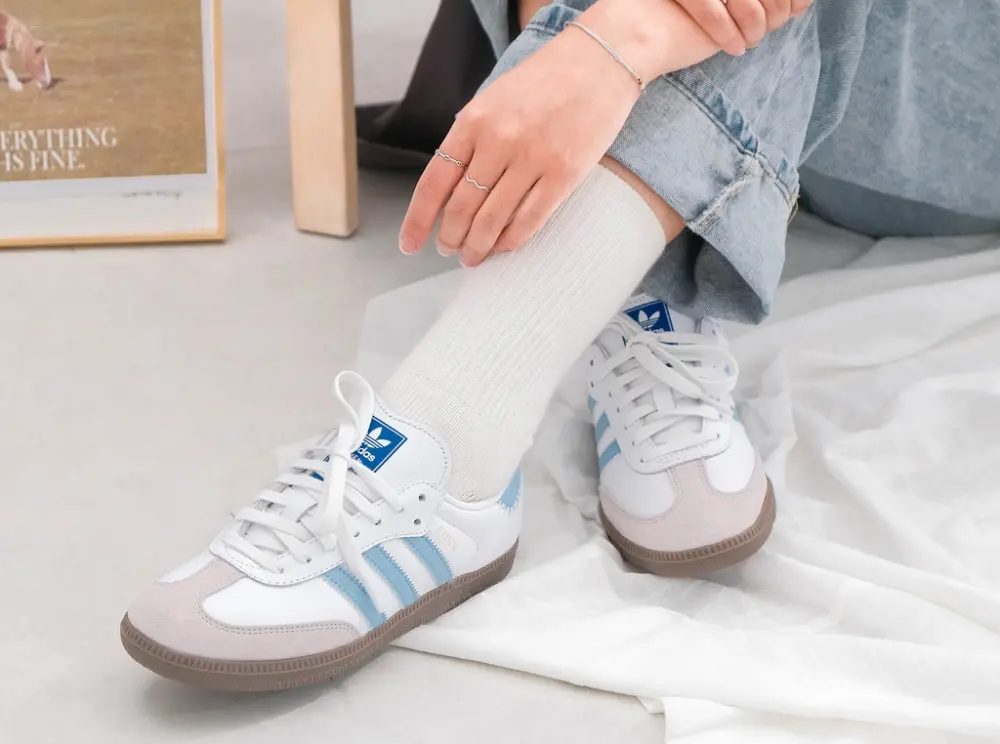 Giày Adidas Samba OG 'Light Blue' JI2003 - Ảnh 3