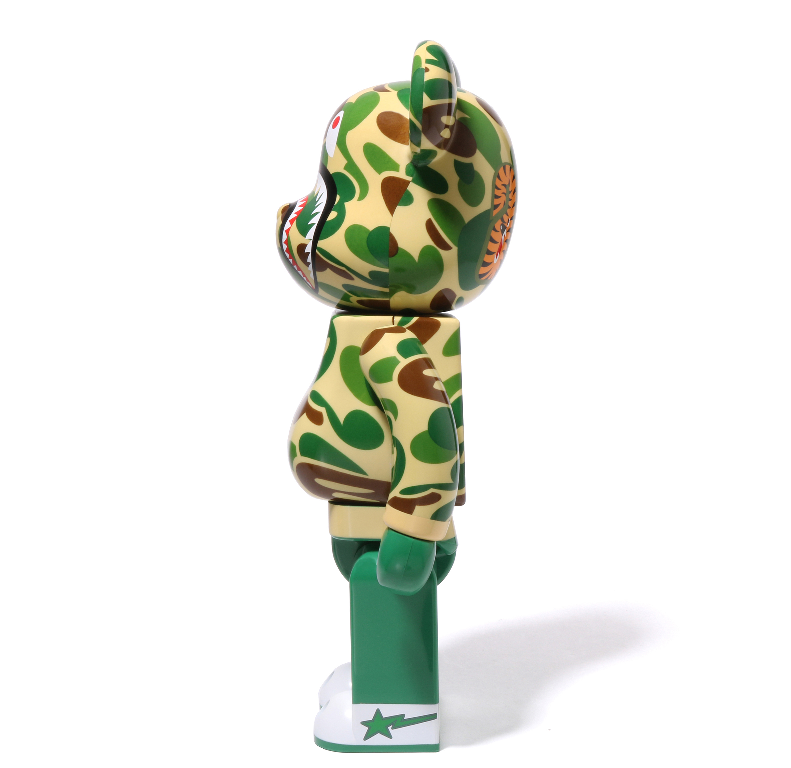 Mô Hình Bearbrick x BAPE Baby Milo(R) Camo Shark 'Green' - Ảnh 6