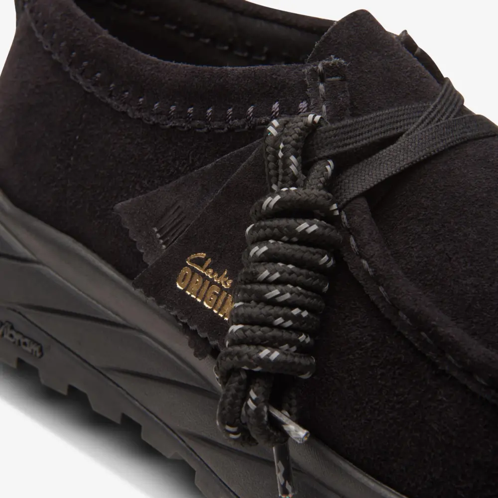 Alternative view of Giày Clarks Mens Walla Eden Lo 'Black Suede' 26175680