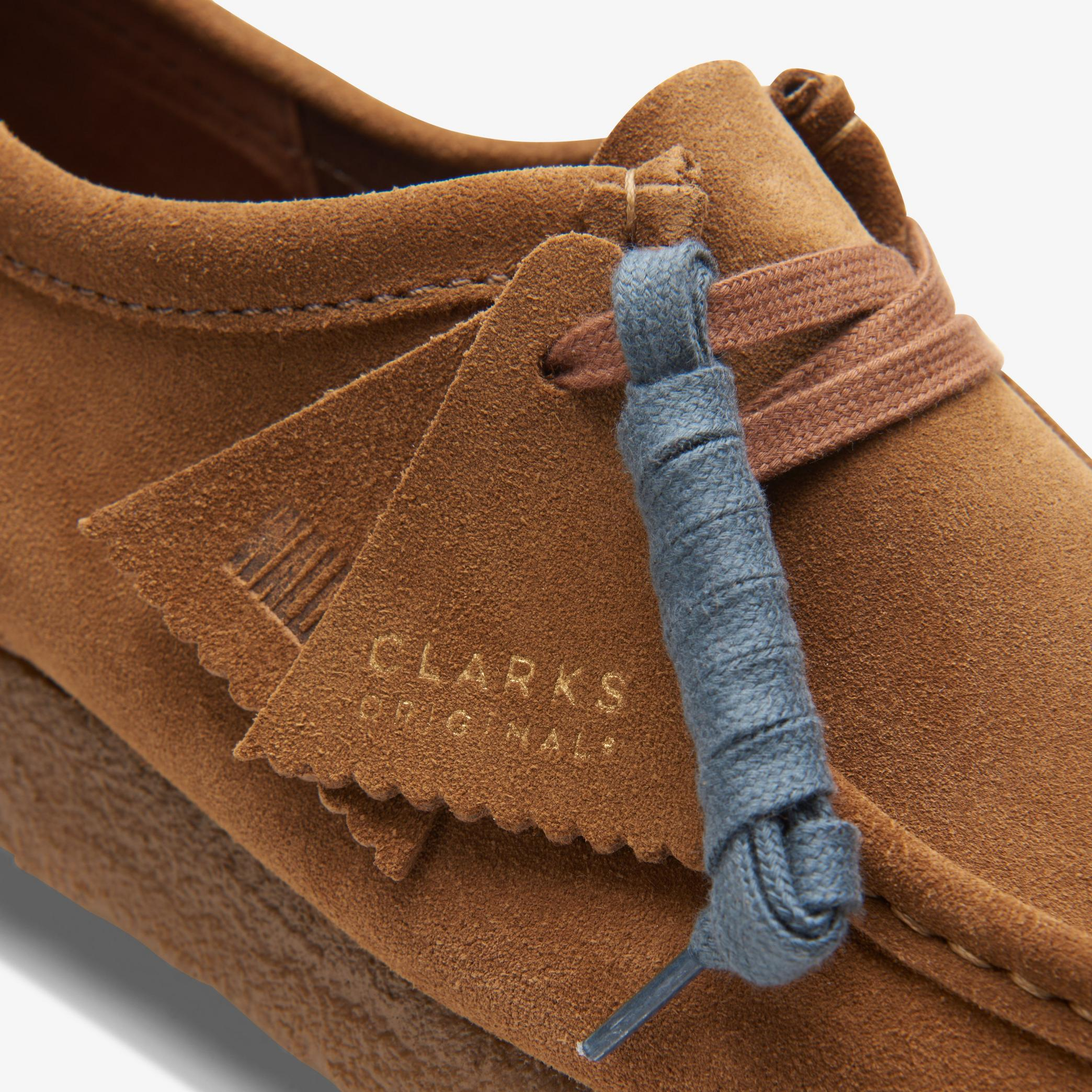 Giày Clarks Originals Wallabee 'Cola Suede' 26155518 - Ảnh 3