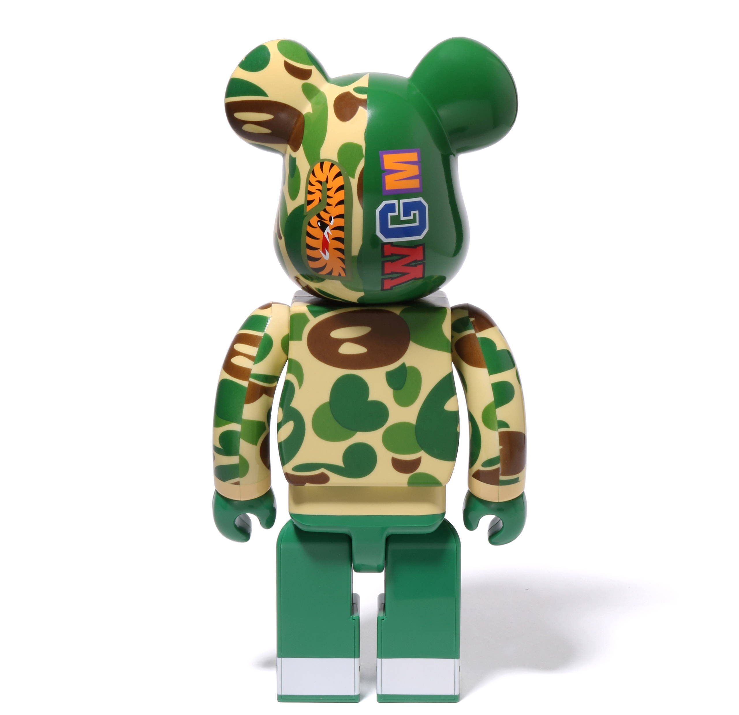 Mô Hình Bearbrick x BAPE Baby Milo(R) Camo Shark 'Green' - Ảnh 5
