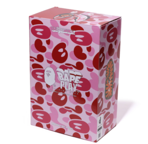 Alternative view of Mô Hình Bearbrick x BAPE Baby Milo(R) Camo Shark 'Pink'