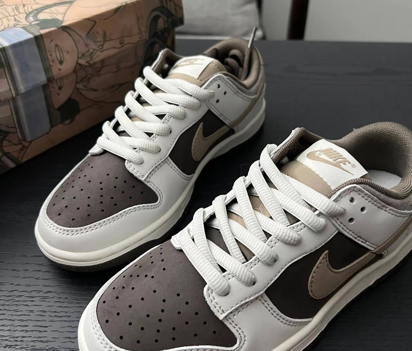 Giày Nike Dunk Low Next Nature 'Summit White Baroque Brown' HF4292-100 - Ảnh 6