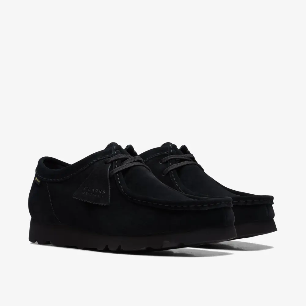 Giày Clarks Originals Wallabee GTX 'Black Suede' 26149449 - Ảnh 4