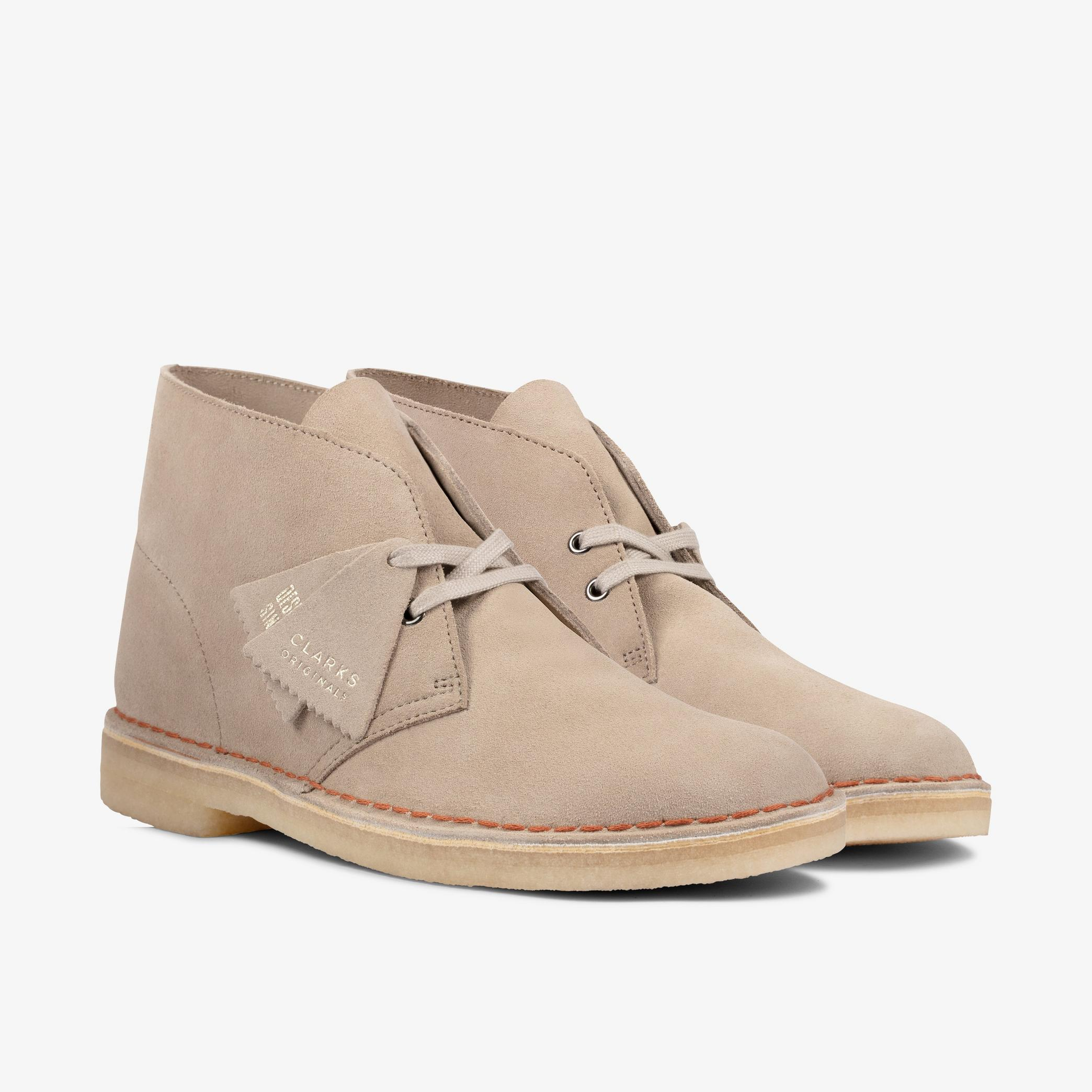 Giày Clarks Mens Desert Boot 'Sand Suede' 26155527 - Ảnh 3