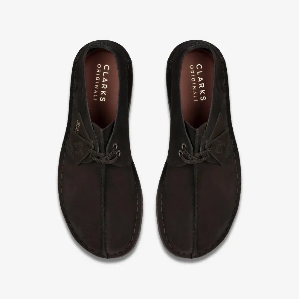 Giày Clarks Originals Desert Trek 'Black Suede' 26155486 - Ảnh 5