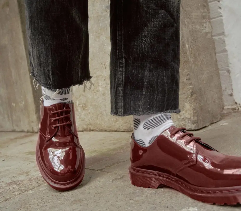 Giày Dr. Martens 1461 Mono Shoe 'Red' 27138601 - Ảnh 4