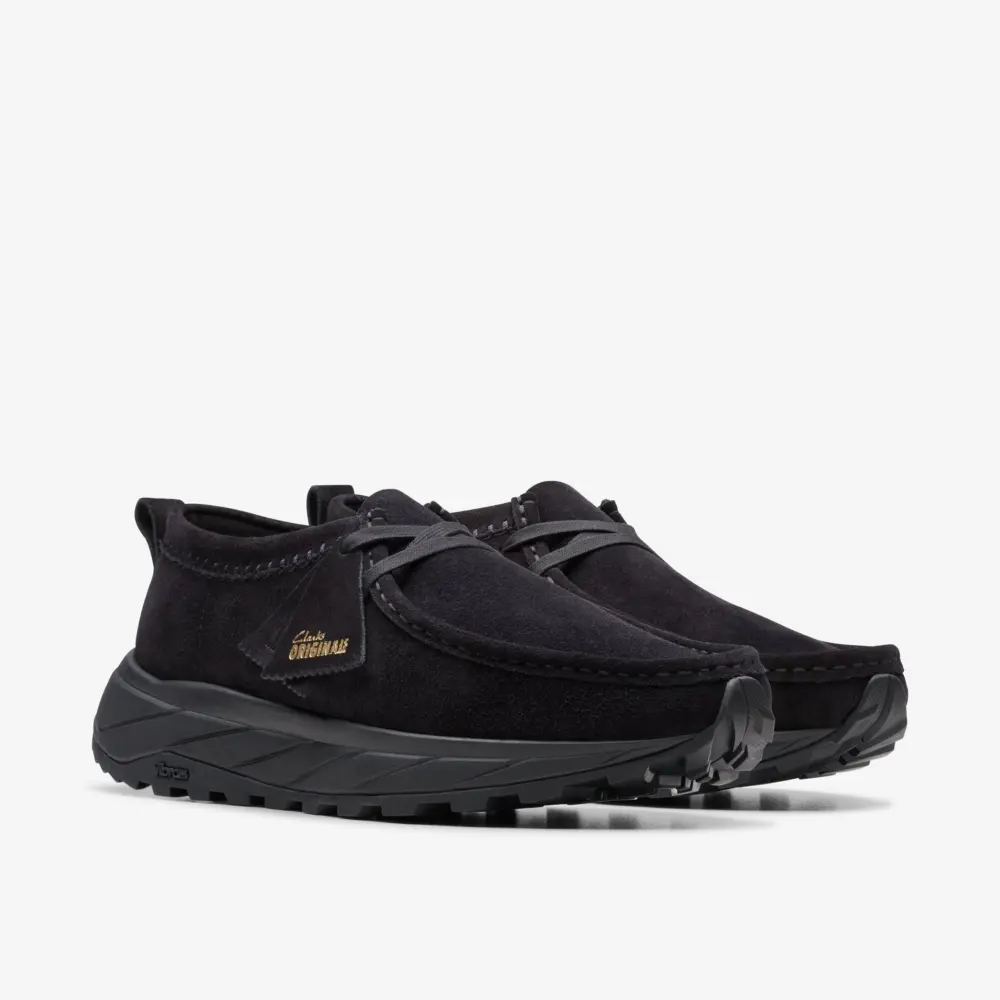 Giày Clarks Mens Walla Eden Lo 'Black Suede' 26175680 - Ảnh 5