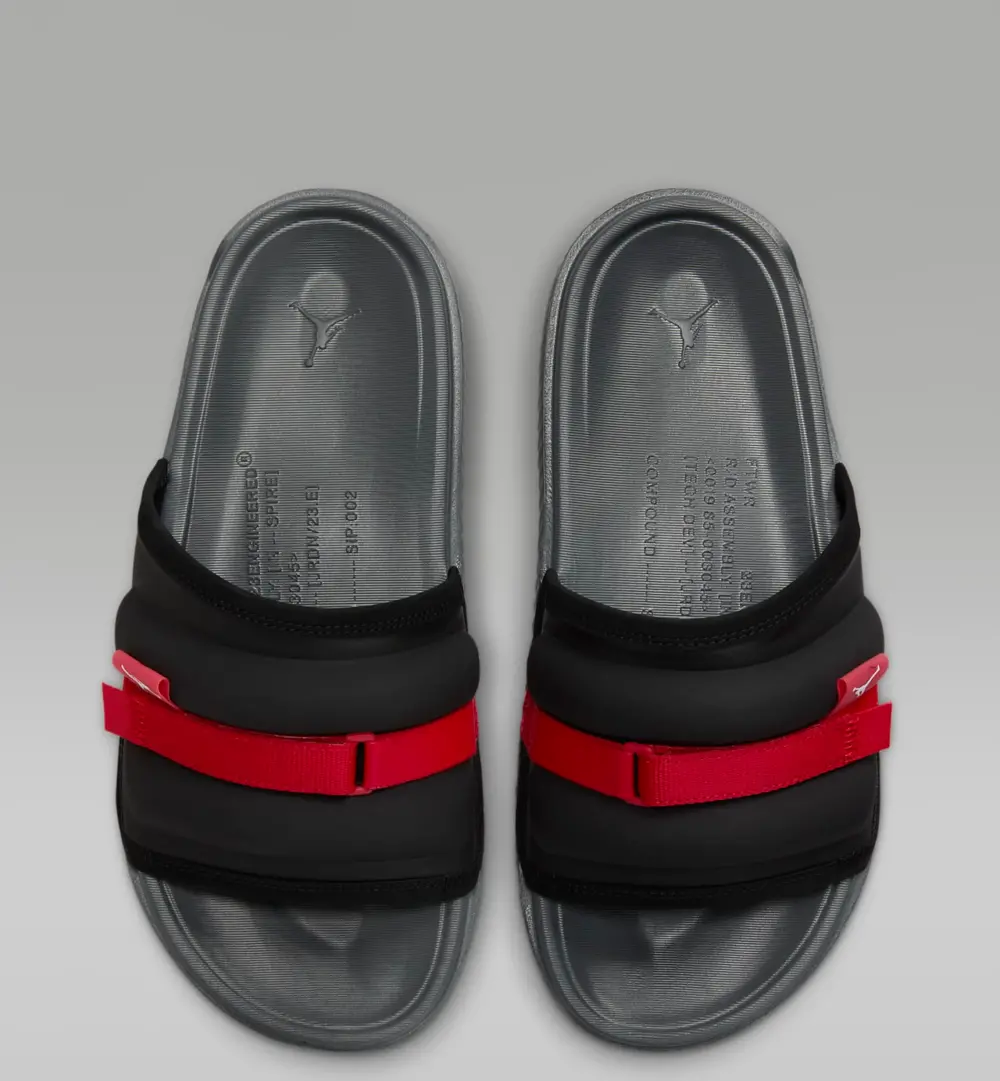 Dép Nike Jordan Super Play Slide "Black Fire Red" DM1683-060 - Ảnh 4