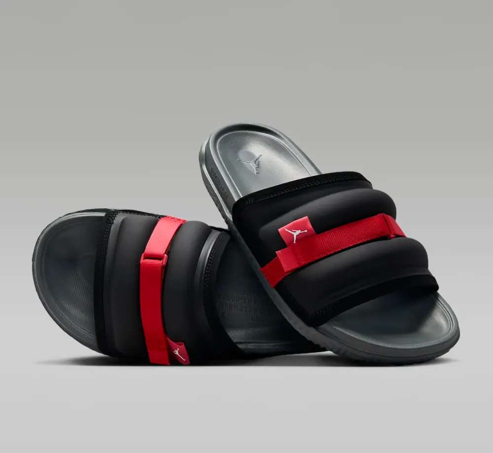 Dép Nike Jordan Super Play Slide "Black Fire Red" DM1683-060 - Ảnh 3