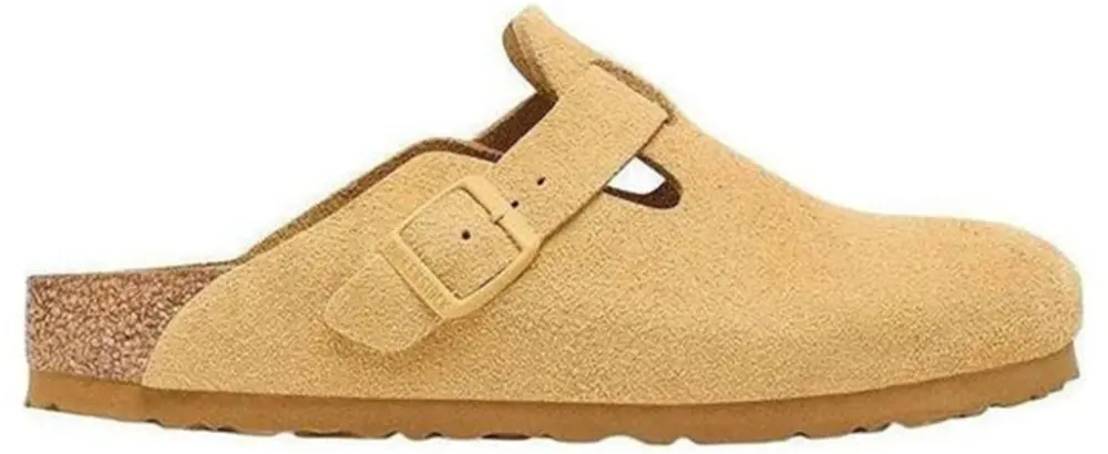 Giày Birkenstock Boston Suede Leather 'Latte Cream' 1027752