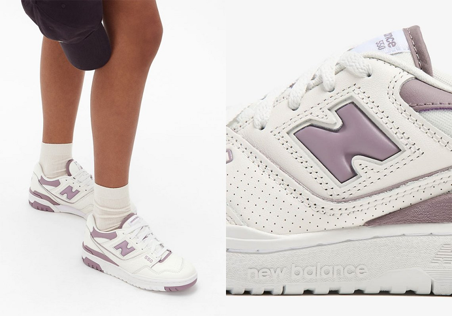Giày New Balance 550 “White/Mauve” BBW550AK - Ảnh 2