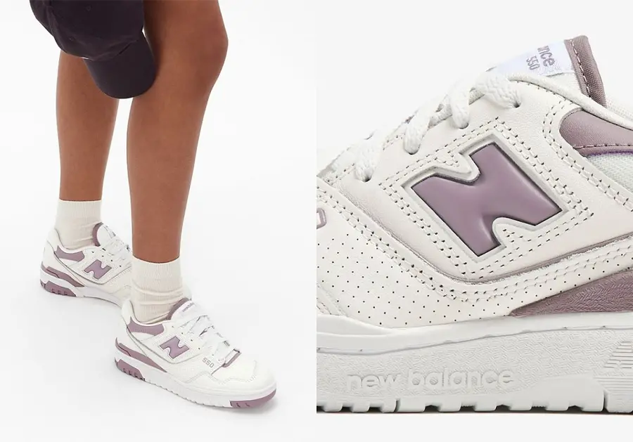 Alternative view of Giày New Balance 550 “White/Mauve” BBW550AK