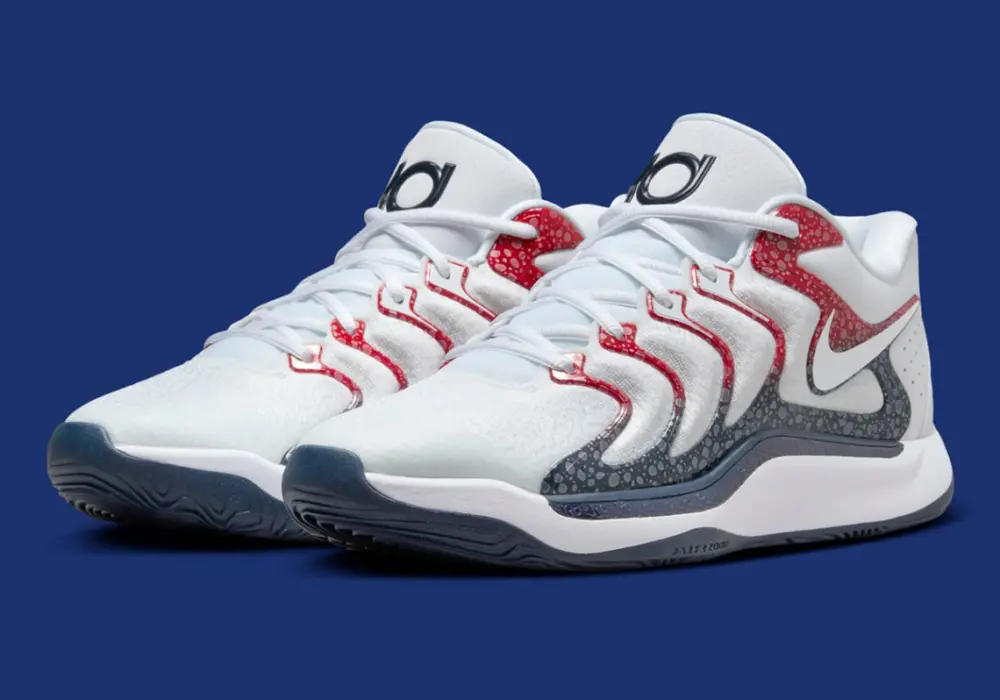Giày Nike KD 17 USA 'White Red' FJ9487-101 - Ảnh 6