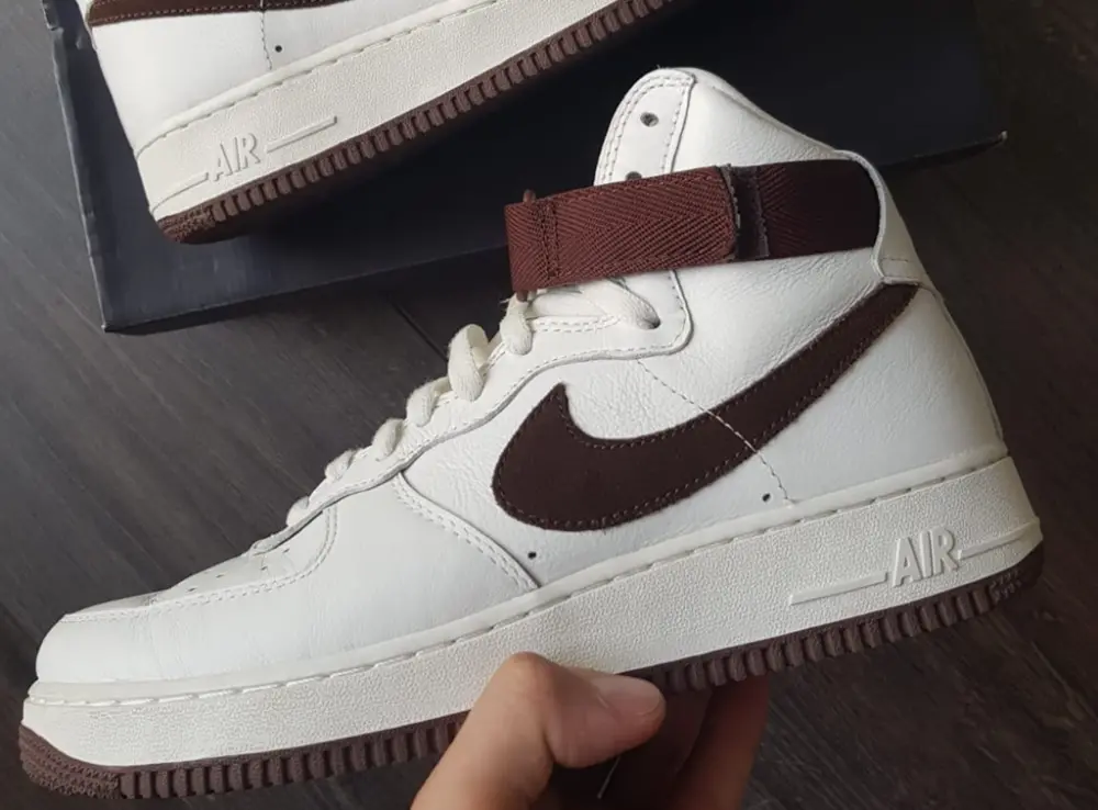 Giày Nike Air Force 1 High Retro QS 'White Chocolate' 743546-102 - Ảnh 4
