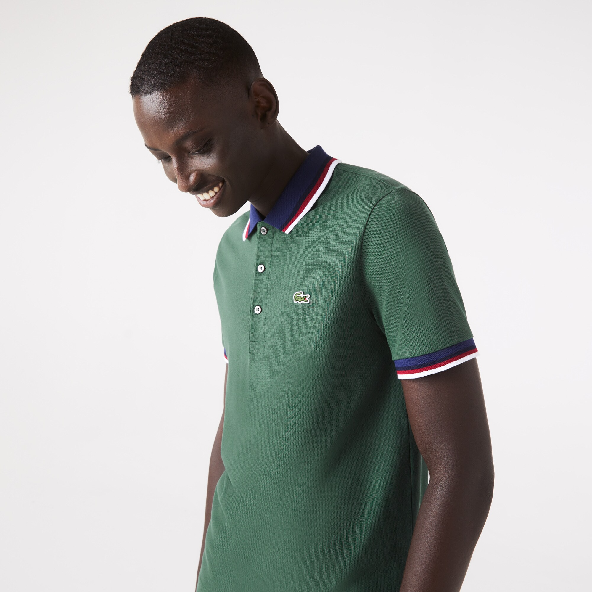 Áo Lacoste Regular Fit Stretch Polo Shirt ‘Green’ PH3461-11-5HX - Ảnh 3
