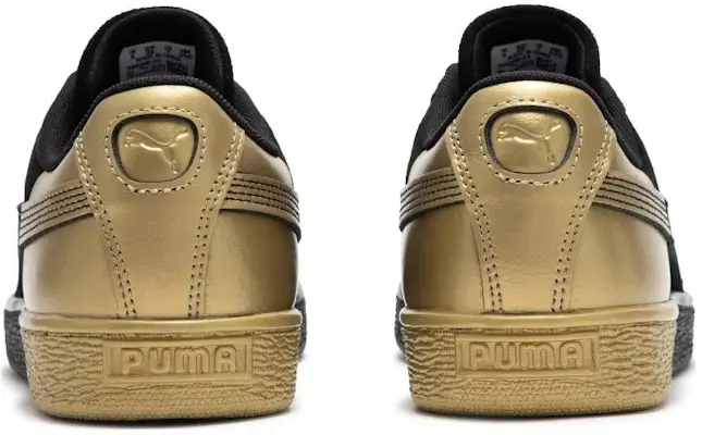 Alternative view of Giày Puma Suede Dance Crew 'Black Gold Metallic' 398306-01