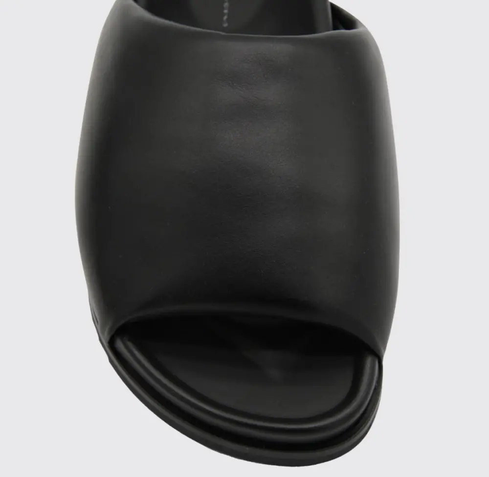 Dép Rick Owens Calfskin Round Toe 'Black' RP01C5838LPO-09 - Ảnh 4