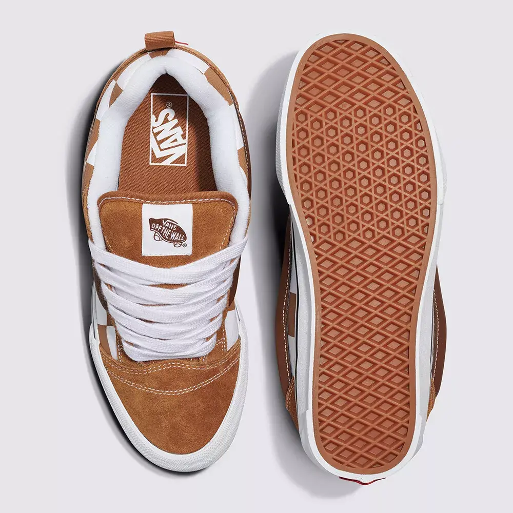 Giày Vans Mega Check Knu 'Skool Brown' VN000CRPBRO1 - Ảnh 3