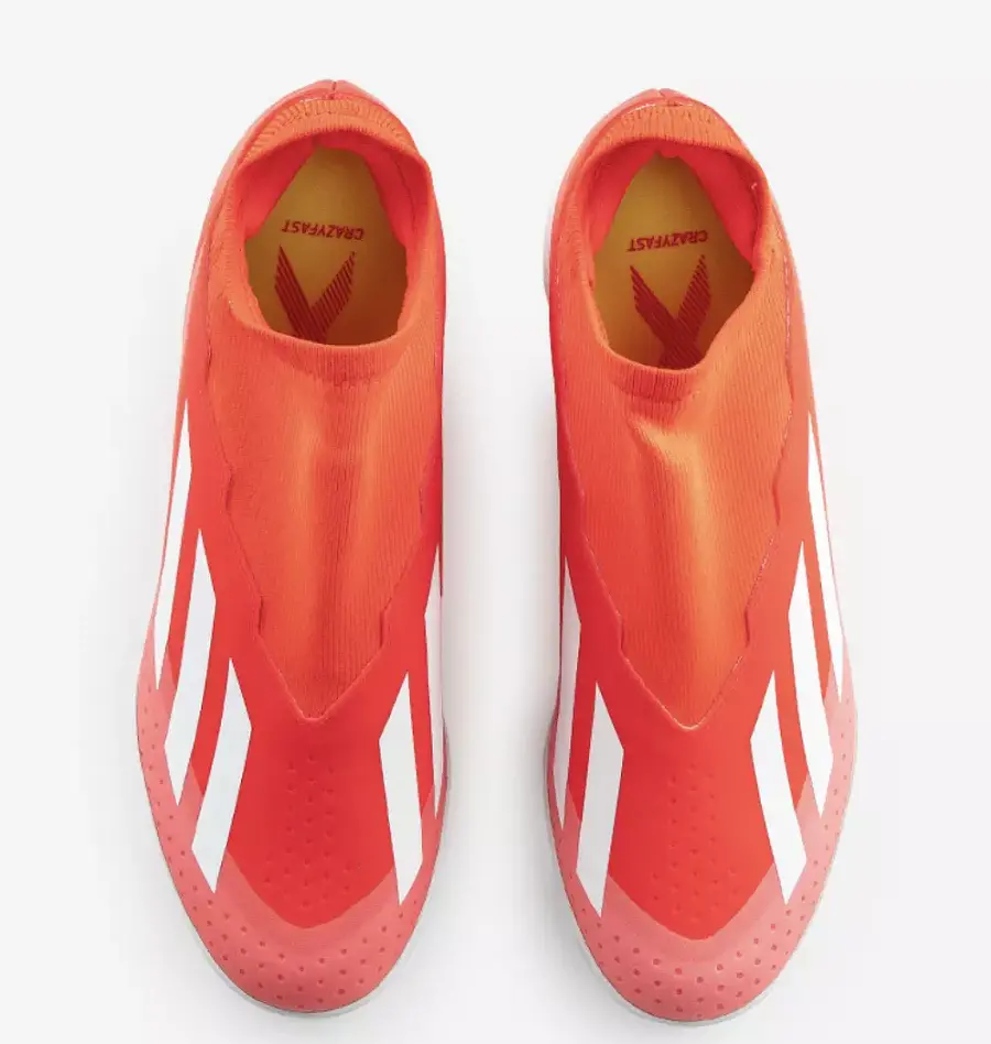 Alternative view of Giày Adidas Turf X Crazyfast League 'Solar Red' IF0695