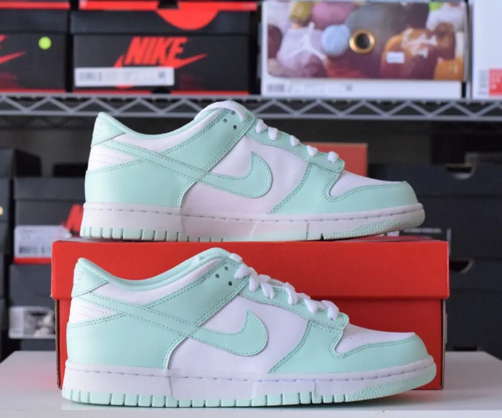 Giày Nike Dunk Low Mint Foam (GS) FZ3534-100 - Ảnh 4