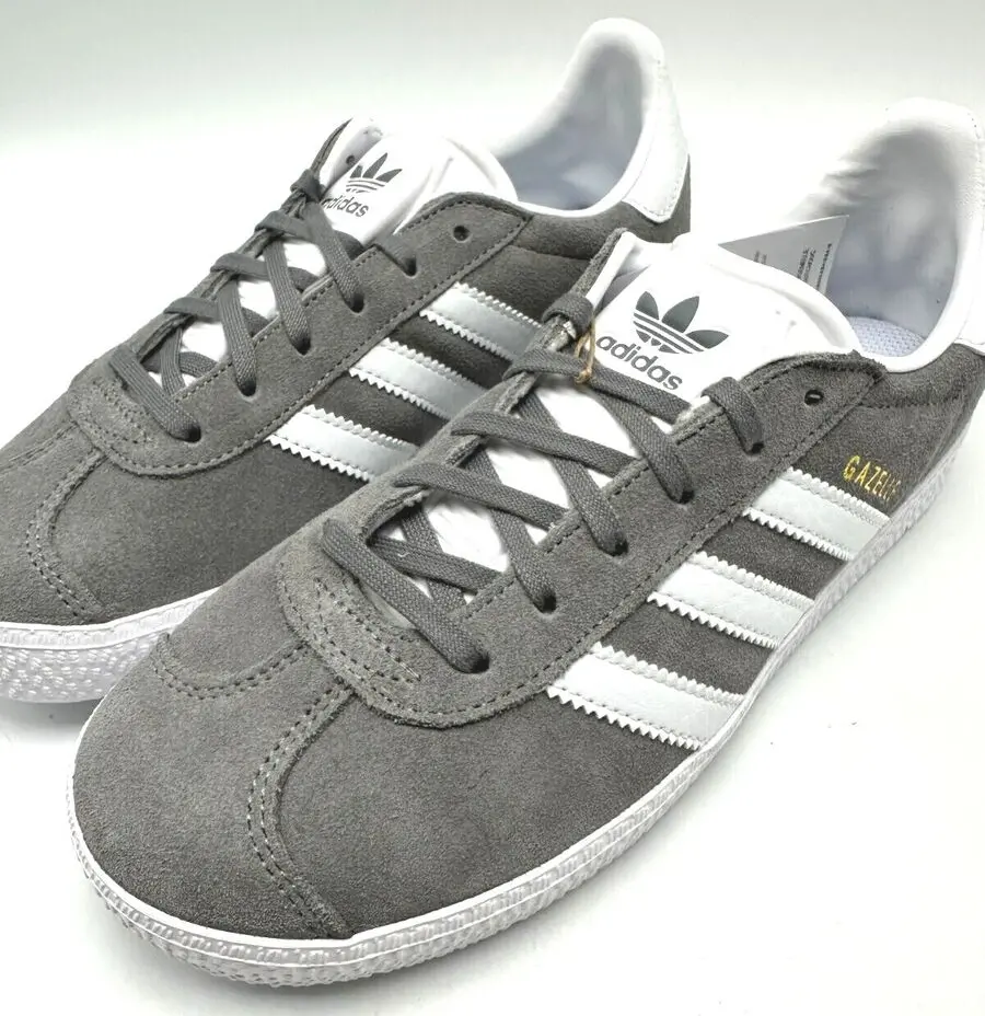Giày Adidas Gazelle 'Grey Cloud White Gold Metallic' FW0716 - Ảnh 5