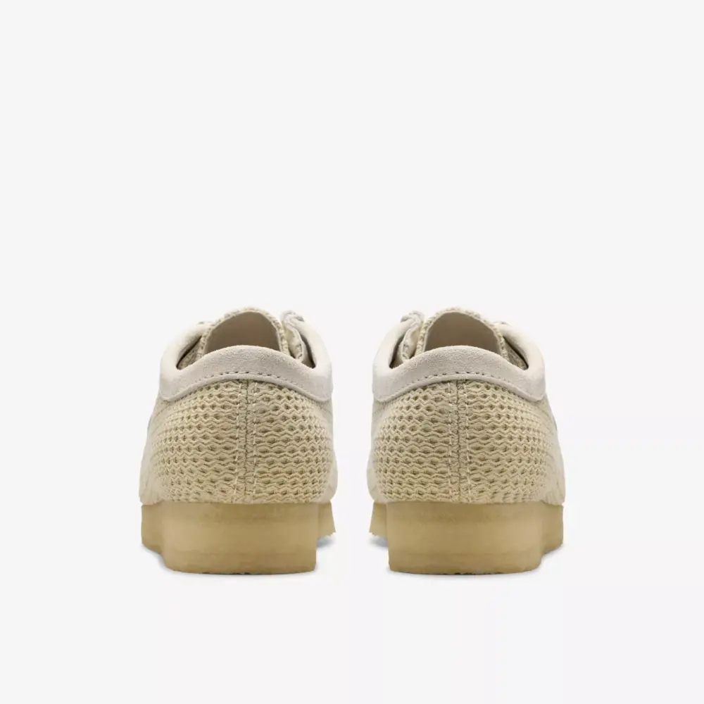 Alternative view of Giày Clarks Men's Wallabee 'Off White Mesh' 26175849