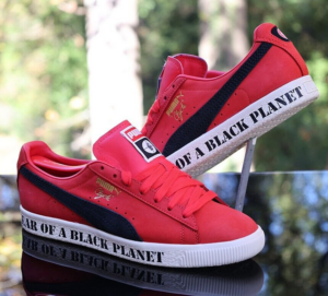 Alternative view of Giày Puma Wmns Clyde x Public Enemy 'Red' 393150-01