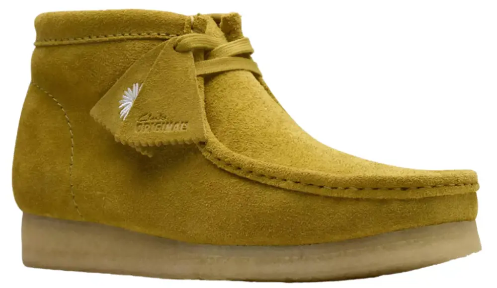 Giày Clarks Wallabee Boot 'Olive Suede' 26176538