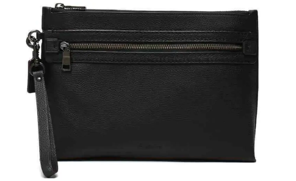 Ví Coach Pebbled Leather Academy Pouch ‘Black’ 32175-BLK