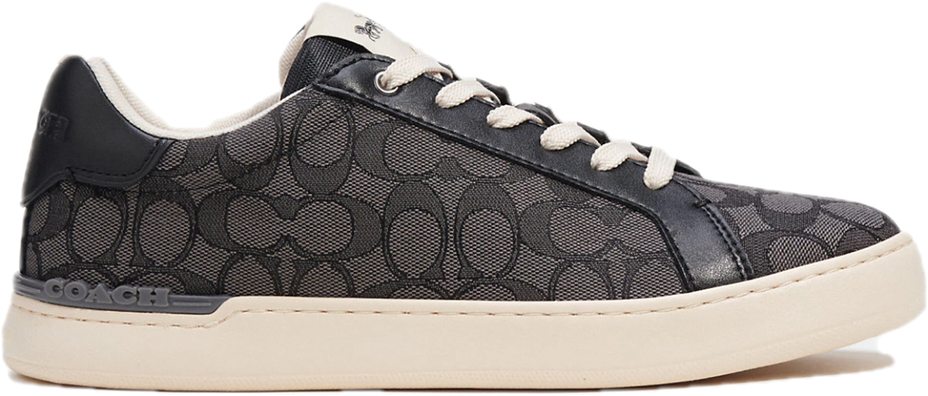 Giày Coach Clip Low Top Jacquard ‘Black’ CI077-BLK