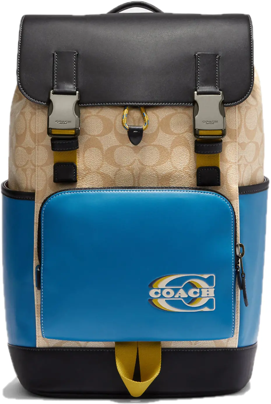 Balo Coach Track Colorblock Signature ‘Blue’ CH116-QBVFG