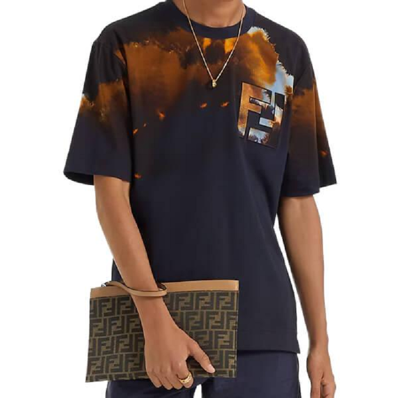 Túi Fendi Jacquard ‘Grey’ 7N0134-AFBV-F1HRM - Ảnh 3