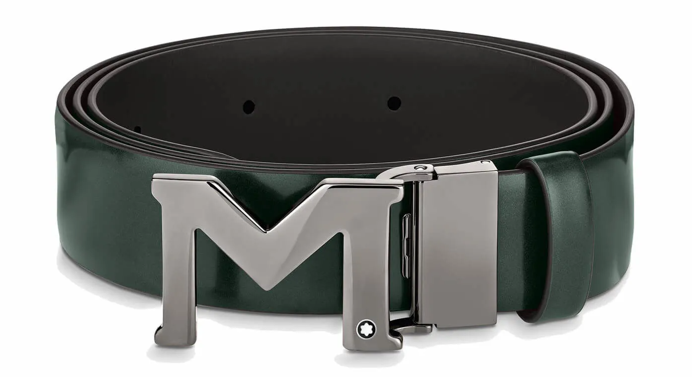 Thắt Lưng Montblanc M Buckle Brushed 'Green' 129444
