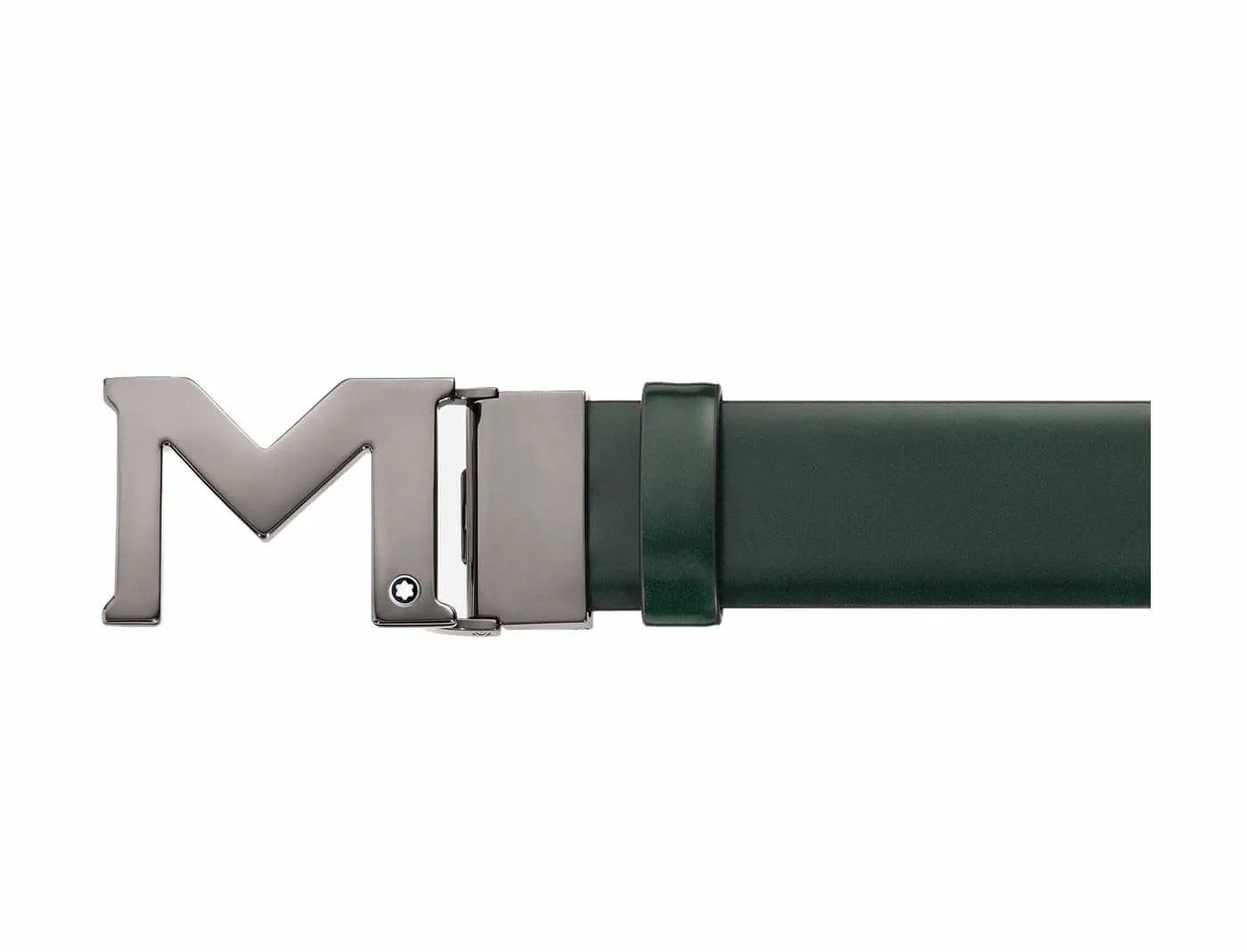 Thắt Lưng Montblanc M Buckle Brushed 'Green' 129444 - Ảnh 2