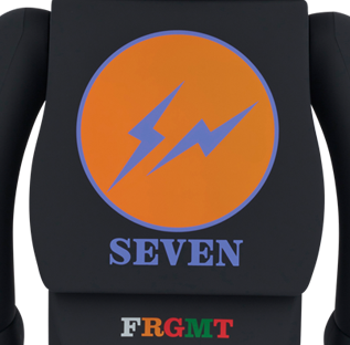 Mô hình Bearbrick ROBERT INDIANA x fragmentdesign 1000% 'Black' - Ảnh 2