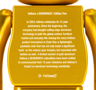 Mô hình Bearbrick 15th Anniversary Helinox 400% - Ảnh 2