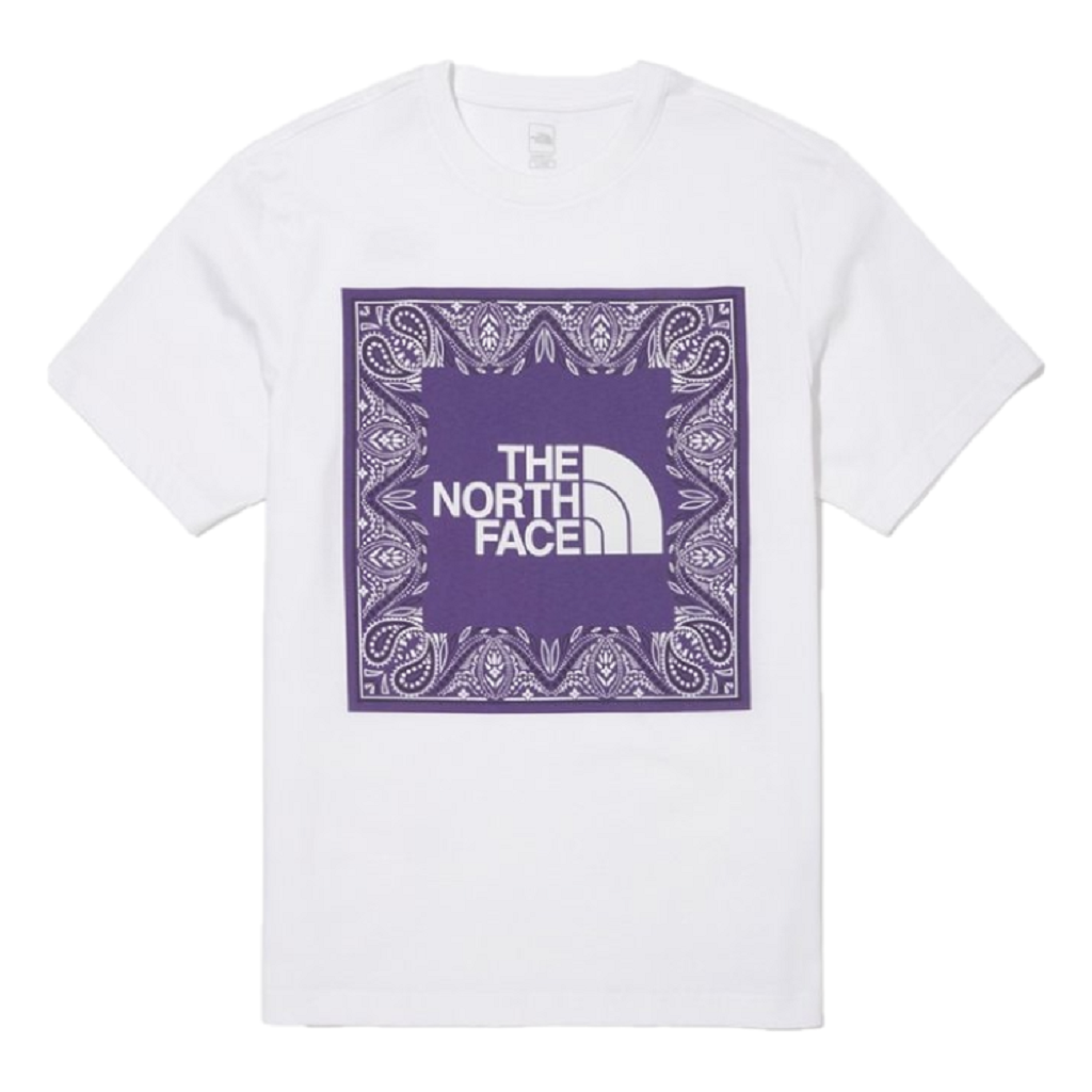 Áo The North Face Logo Bandana ‘White Purple’ NT7UN29A