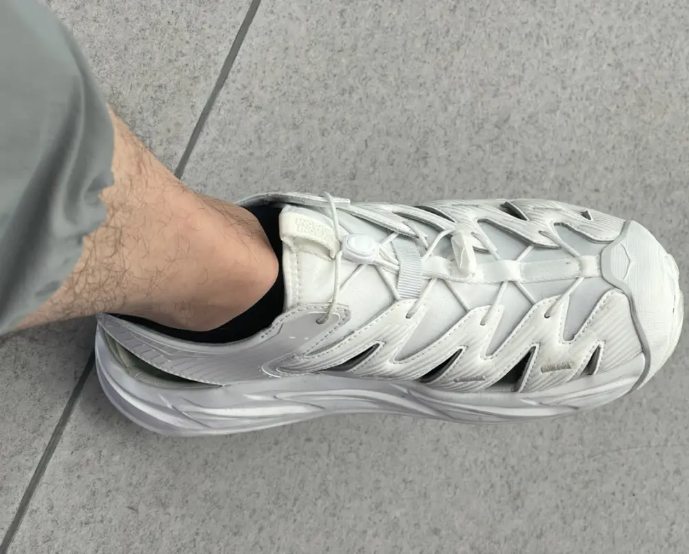 Alternative view of Dép Hoka Hopara Sandal ‘Triple White’ 1123112-WHWH