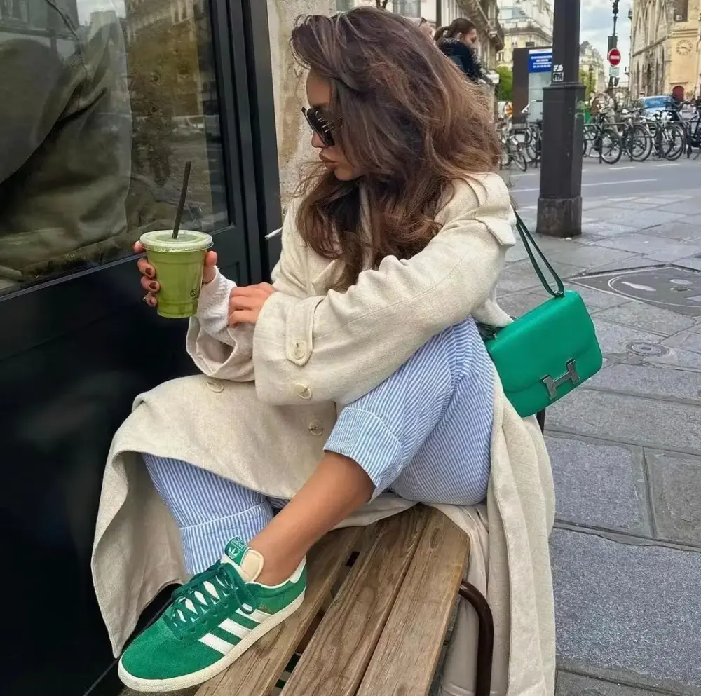 Giày Adidas Gazelle 85 ‘Green White’ IE2165 - Ảnh 3