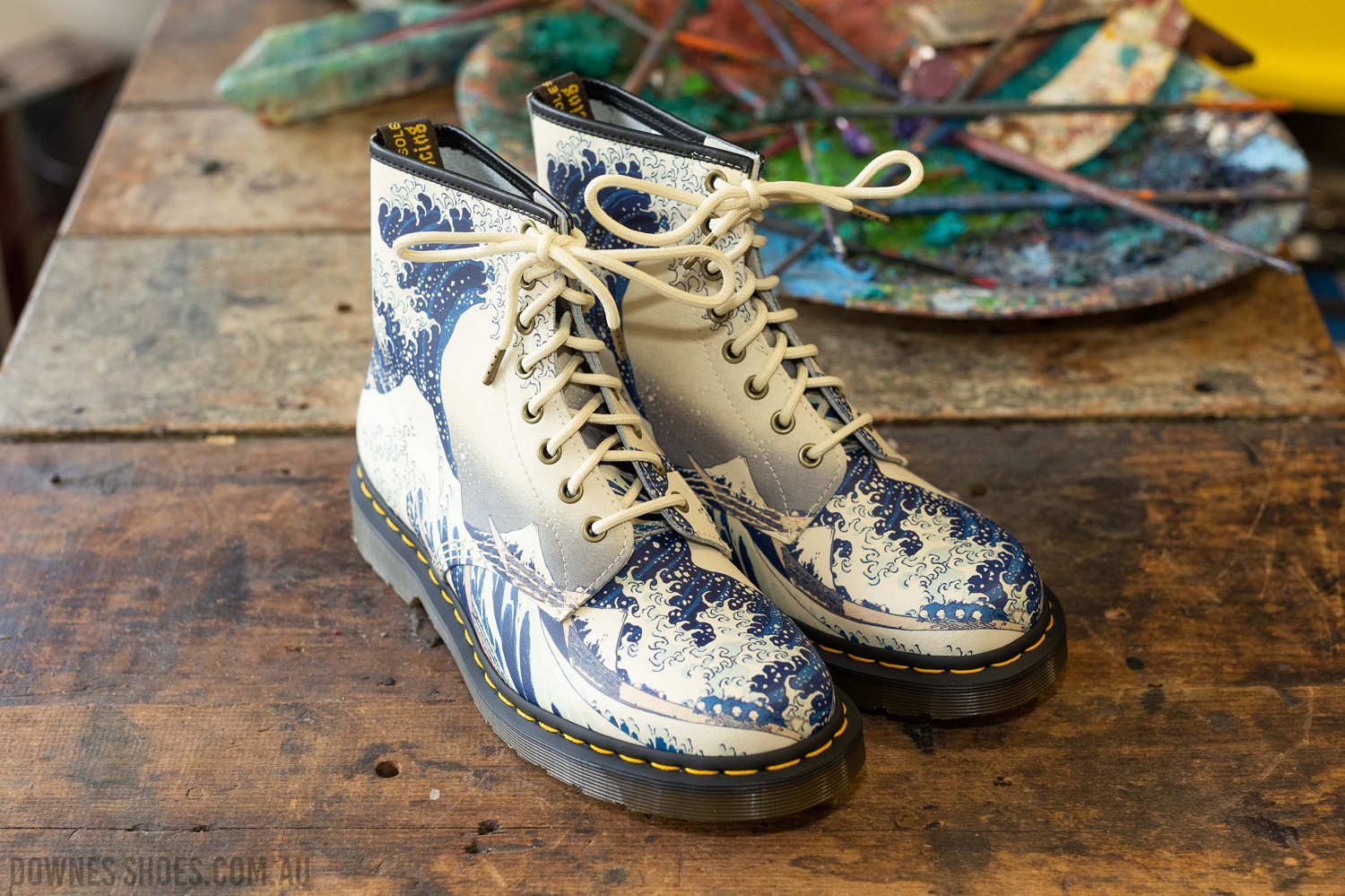 Giày Dr. Martens 1460 'White Blue' 27975102 - Ảnh 4