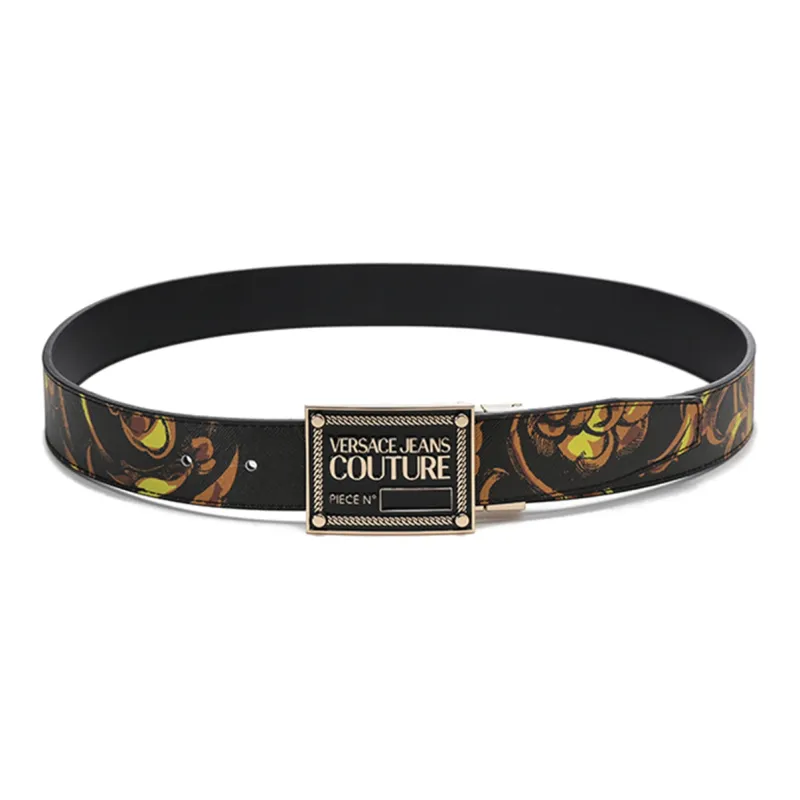 Thắt Lưng Versace Jeans Couture Leather Belt 'Black' 72YA6F01-ZP103-G89 - Ảnh 2