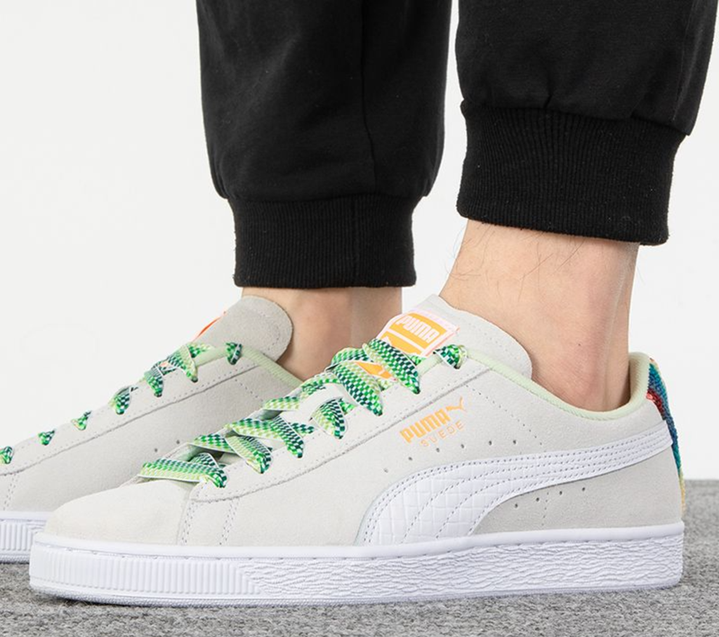 Giày Puma Suede Classic Just For Fun ‘White Green’ 390503-01 - Ảnh 2