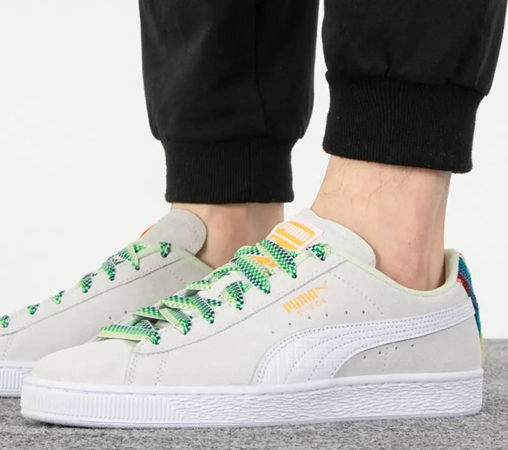 Alternative view of Giày Puma Suede Classic Just For Fun ‘White Green’ 390503-01